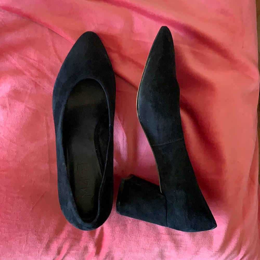 Chunky Suede Heels